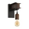 EGLO TOWNSHEND Wandlamp Bruin, Zwart, 1-licht