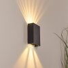 Benin Buiten muurverlichting LED Zwart, 2-lichts