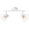 Brilliant Elhi Spotbalk plafond Wit, 2-lichts