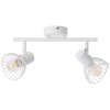 Brilliant Elhi Spotbalk plafond Wit, 2-lichts