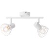 Brilliant Elhi Spotbalk plafond Wit, 2-lichts