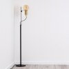 Kirehito Staande lamp Goud, Messing, Zwart, 1-licht