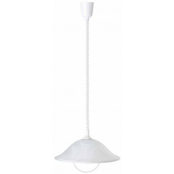 Brilliant Freya Hanglamp Wit, 1-licht