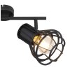 Globo CLASTRA Spotlamp Zwart, 2-lichts