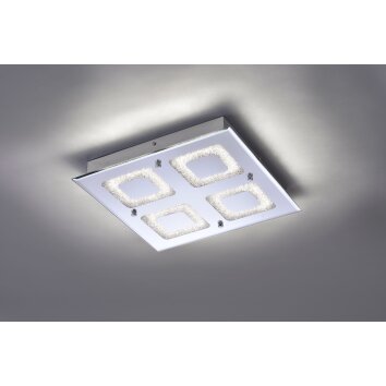 Leuchten-Direkt LISA Plafondlamp LED Chroom, 1-licht