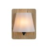 Lucide IDAHO Muurlamp Hout donker, 1-licht