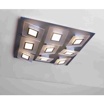 Bopp FRAME Plafondlamp LED Aluminium, 9-lichts