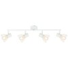 Brilliant Elhi Spotbalk plafond Wit, 4-lichts