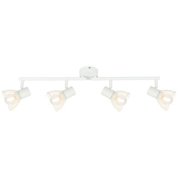 Brilliant Elhi Spotbalk plafond Wit, 4-lichts