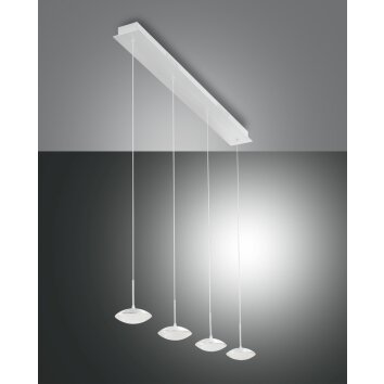 Fabas Luce Hale Hanglamp LED Wit, 4-lichts