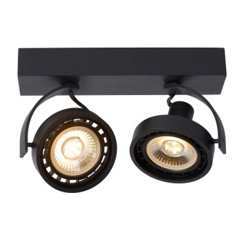 Lucide DORIAN Plafond spot LED Zwart, 2-lichts