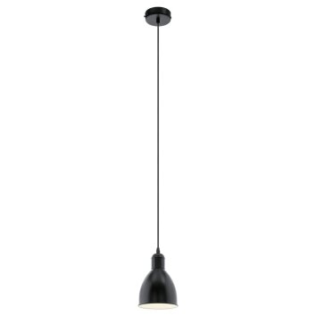 Eglo PRIDDY Hanglamp Zwart, Wit, 1-licht