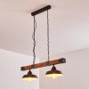 Corippo Hanglamp Bruin, Zwart, 2-lichts