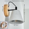 Halltorp Wandlamp Hout donker, Zwart, 1-licht