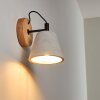 Halltorp Wandlamp Hout donker, Zwart, 1-licht