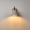 Halltorp Wandlamp Hout donker, Zwart, 1-licht