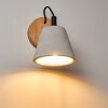 Halltorp Wandlamp Hout donker, Zwart, 1-licht