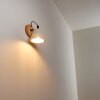 Halltorp Wandlamp Hout donker, Zwart, 1-licht