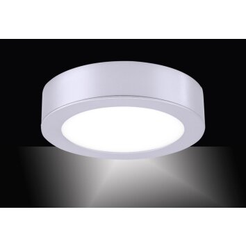 Leuchten-Direkt OSKAR Plafondlamp LED Zilver, 1-licht