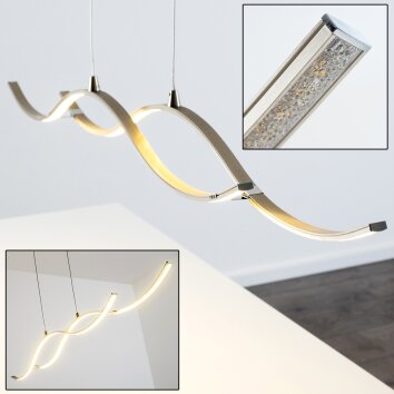 Kurikko Hanglamp LED Nikkel mat, 1-licht