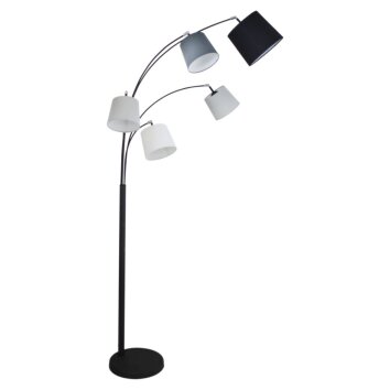 By Rydens Foggy Staande lamp Zwart, 5-lichts