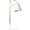 Brilliant Plow Tafellamp Hout licht, Wit, 1-licht