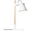 Brilliant Plow Tafellamp Hout licht, Wit, 1-licht