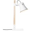 Brilliant Plow Tafellamp Hout licht, Wit, 1-licht