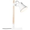 Brilliant Plow Tafellamp Hout licht, Wit, 1-licht