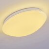 Brighton Plafondlamp LED Wit, 1-licht, Afstandsbediening, Kleurwisselaar