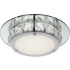 Globo MARGO Plafondlamp LED Chroom, Glas, 1-licht