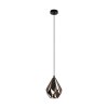 Eglo CARLTON Hanger Koperkleurig, Zwart, 1-licht