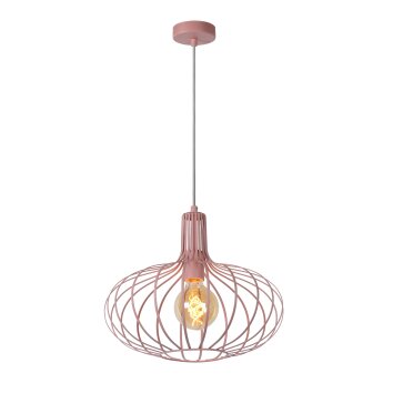 Lucide MERLINA Hanglamp Roze, 1-licht