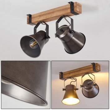 Oksbol Plafondlamp Hout licht, 2-lichts