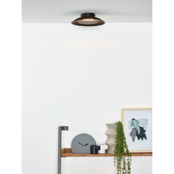 Lucide FOSKAL Plafondlamp LED Zwart