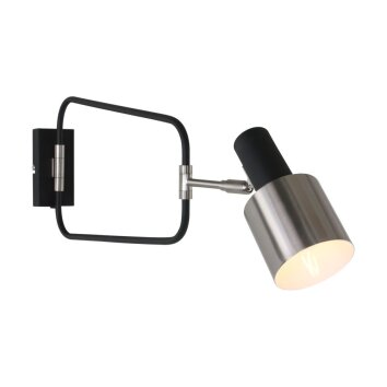 Steinhauer Fjorgard Muurlamp Zwart, 1-licht