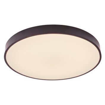 Brilliant Slimline Plafondlamp LED Zwart, Wit, 1-licht