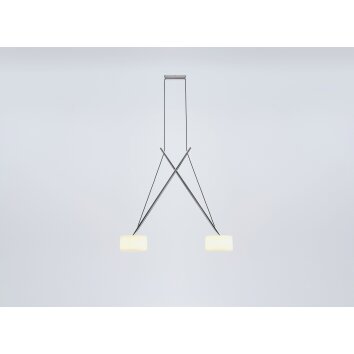 Serien Lighting TWIN Hanglamp LED Chroom, 2-lichts