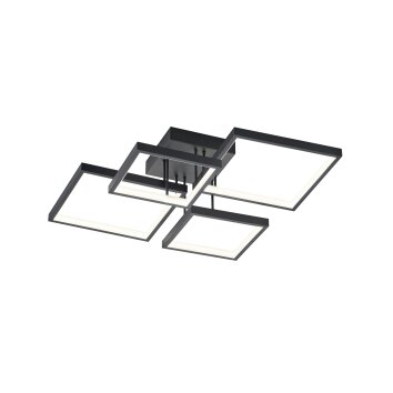 Trio Sorrento Plafondlamp LED Zwart, 1-licht