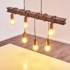 Barbengo Hanglamp Bruin, Roest, 4-lichts