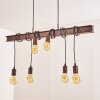 Barbengo Hanglamp Bruin, Roest, 4-lichts