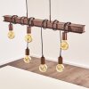 Barbengo Hanglamp Bruin, Roest, 4-lichts