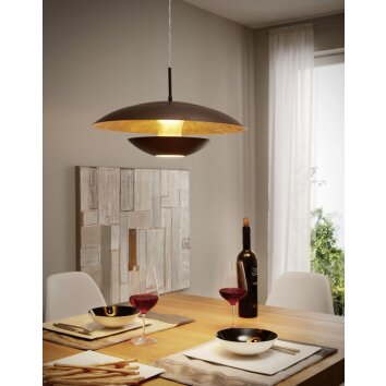 Eglo NUVANO Hanglamp Bruin, Goud, 1-licht