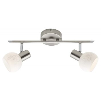 Brilliant Bona Spotbalk plafond Wit, 2-lichts