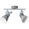 Brilliant Bogart Spotbalk plafond Grijs, 2-lichts