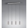 Trio MARLEY Hanglamp Nikkel mat, 4-lichts