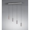 Trio MARLEY Hanglamp Nikkel mat, 4-lichts