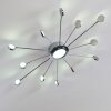 Mirror Plafondlamp LED Chroom, 1-licht, Afstandsbediening