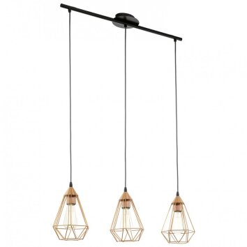 Eglo TARBES Hanglamp Zwart, 3-lichts