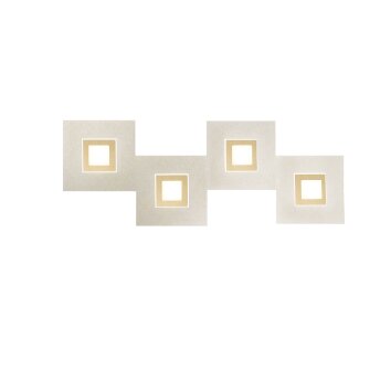 Grossmann KARREE Plafondlamp LED Champagne, 4-lichts